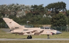 RAF Tornado flies in 'Desert Pink' .
